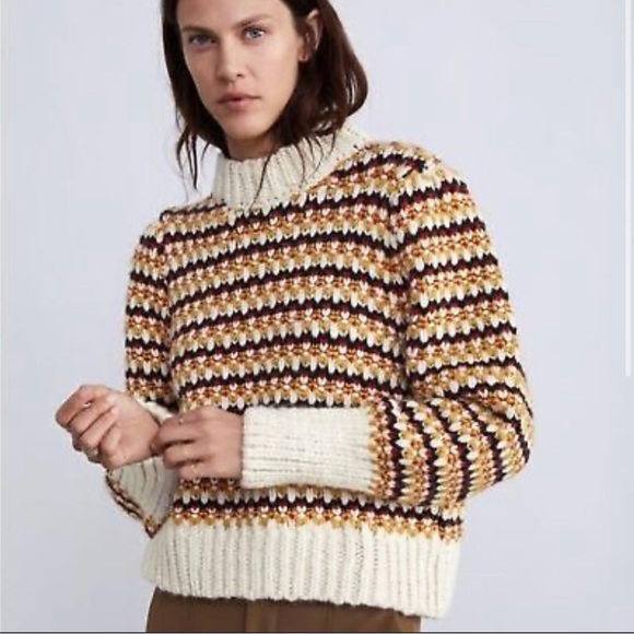 Zara Multi Colored Sweater - Picture 1 of 5